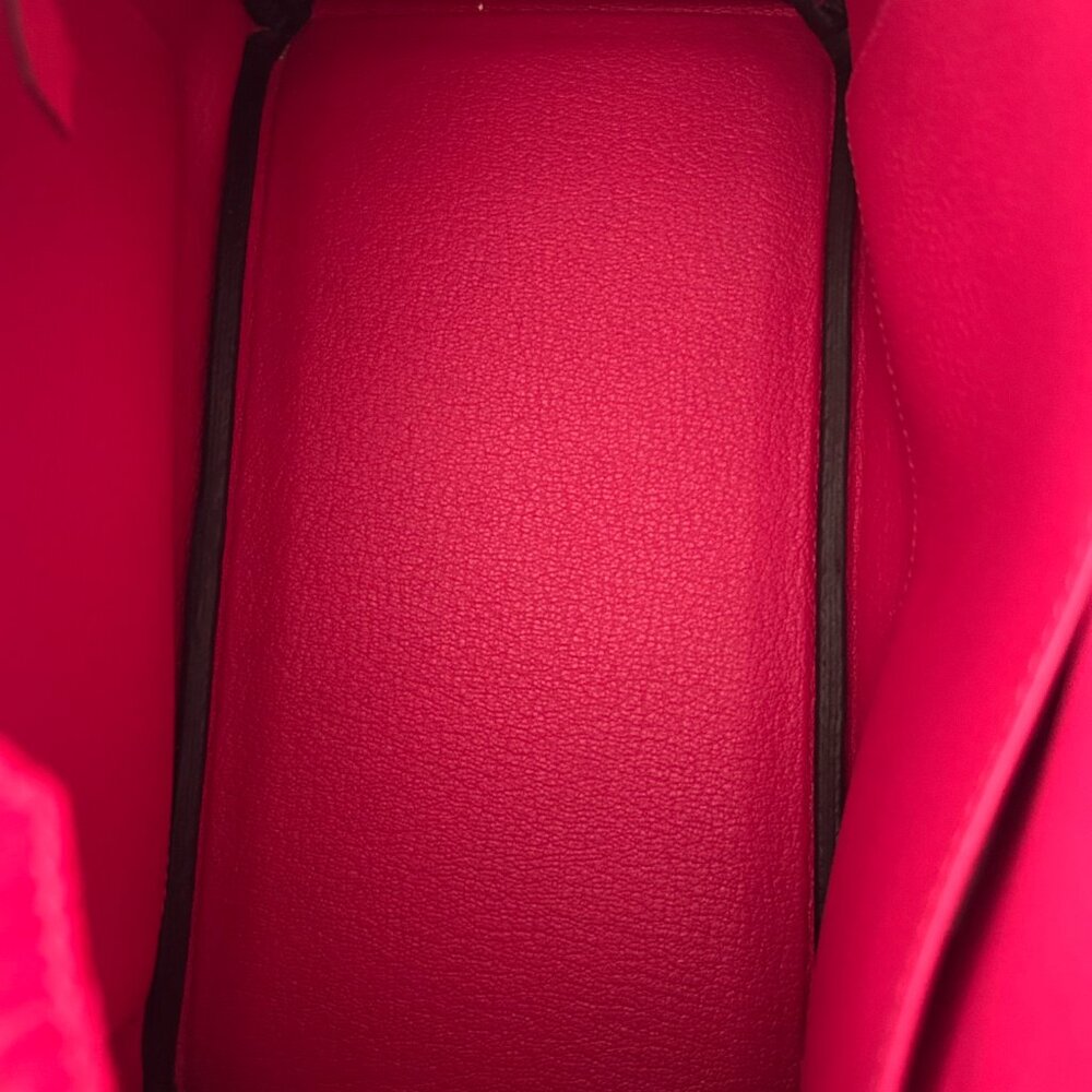 Hermes Pink Frambois Togo & Crocodile Touch Birkin 25 - Picture 6 of 8
